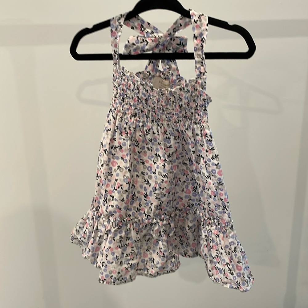EUC Kate Spade Colorful Floral Smocked Racerback Cotton Sundress 12 Months